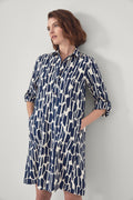 Linen Irregular Ikat Dress