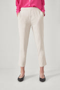 Linen Yarn Dye Stretch Pull On Pant