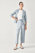 Stretch Linen Yarn Dyed Blazer