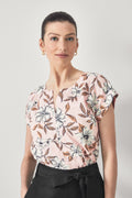 Linen Sketch Floral Top