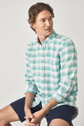 Regular Linen Cotton Gingham Shirt
