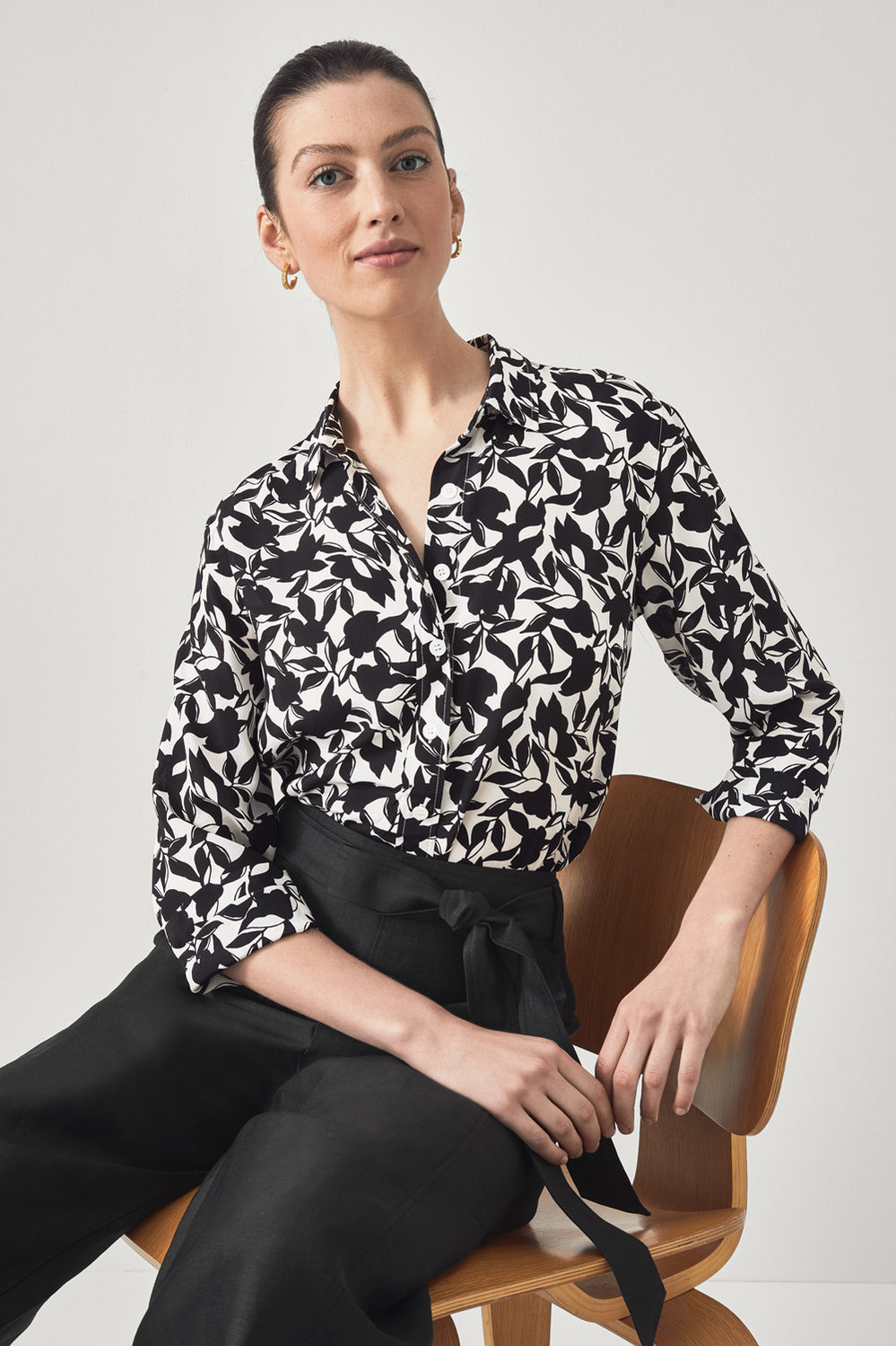 Silk Tangled Floral Shirt