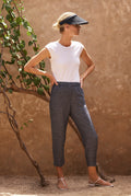 Cotton Boat Neck T-Shirt