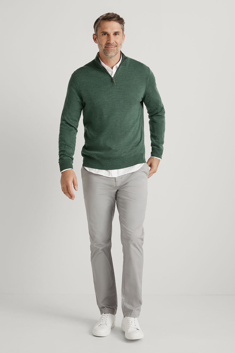 Merino Half Zip