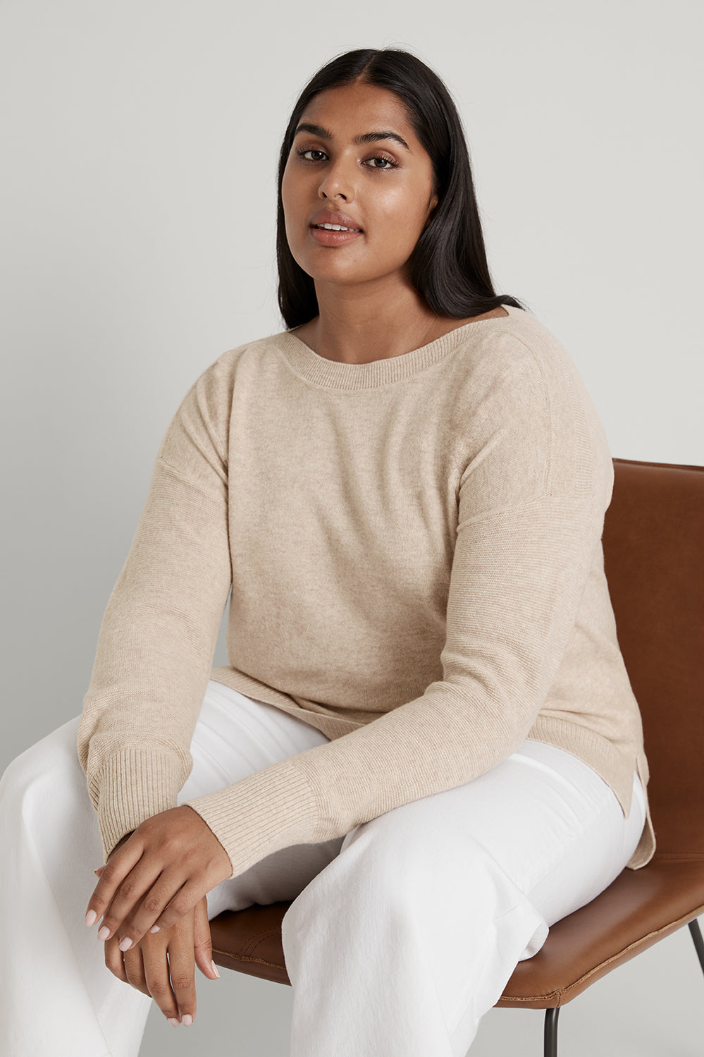 Merino Boat Neck Pullover
