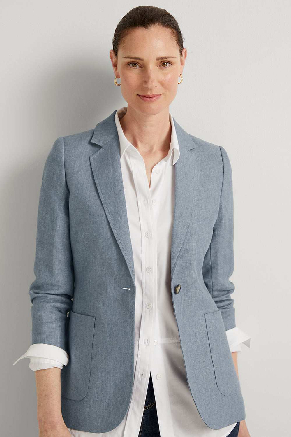 Linen Yarn Dyed Blazer