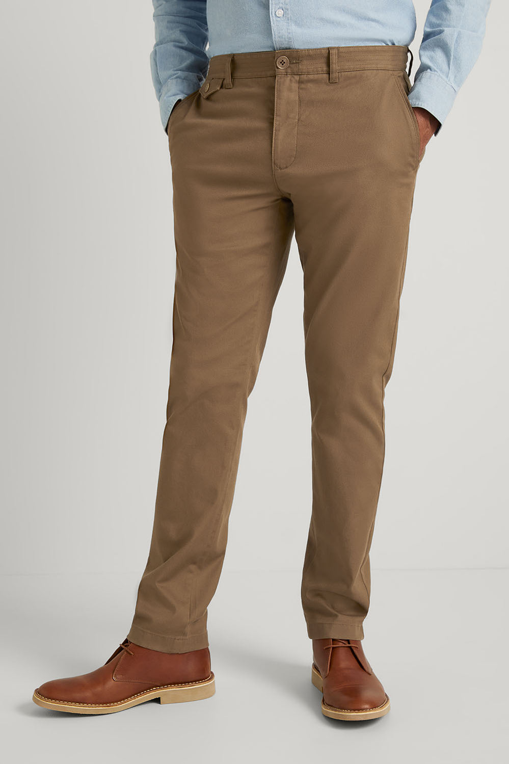 Slim Fit Cotton Dobby Pant