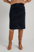 Cord A-Line Skirt