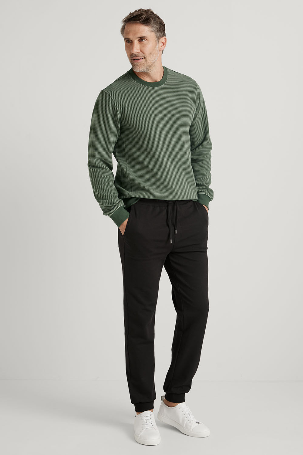 Textured Crew Neck Sweat