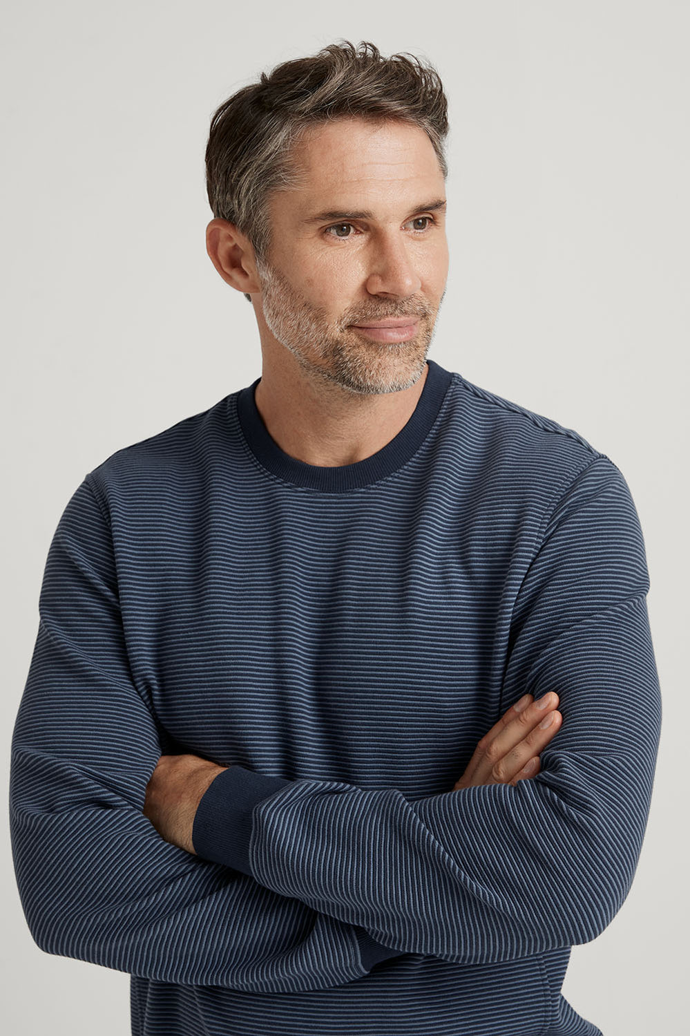 Textured Crew Neck Sweat