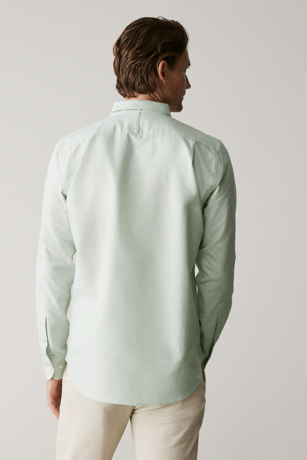 Regular Fit Yarn Dyed Cotton Oxford Shirt
