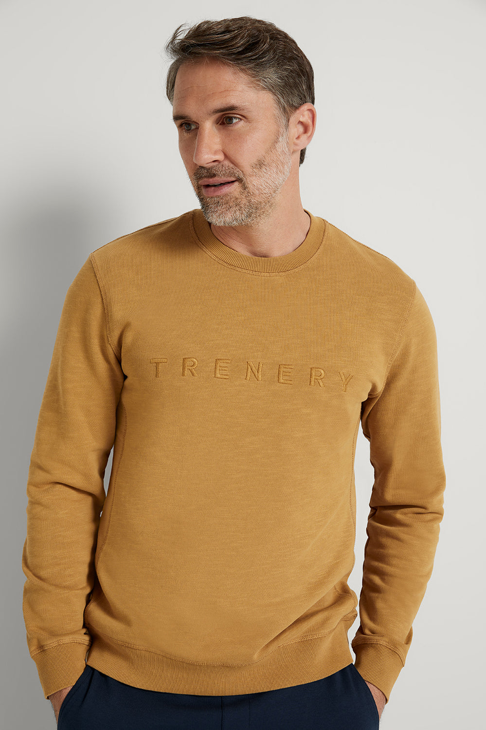 Garment Dyed Slub Logo Sweat