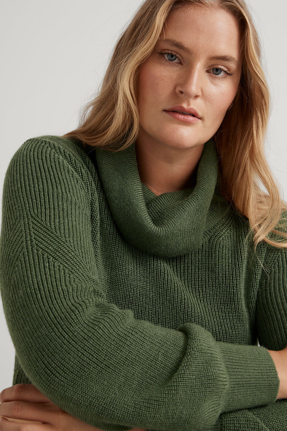 Merino Alpaca Cowl Neck Pullover