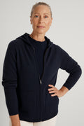 Wool  Zip Through Hoodie