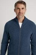 Merino Cashmere Zip Through Knit
