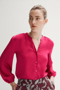Satin Gather Detail Blouse
