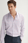 Regular Fit Cotton Ditsy Floral Print Shirt
