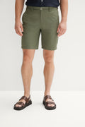 Textured Cotton Utility Short