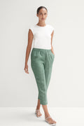 Linen End On End Stripe Pull On Pant