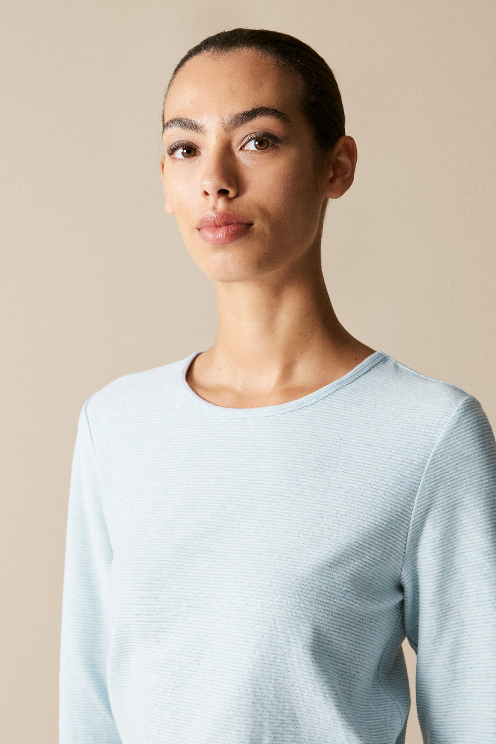 Cotton Marle Ottoman Long Sleeved T-Shirt