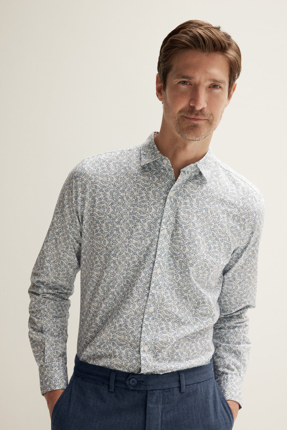 Tailored Fit Shadow Foliage Shirt