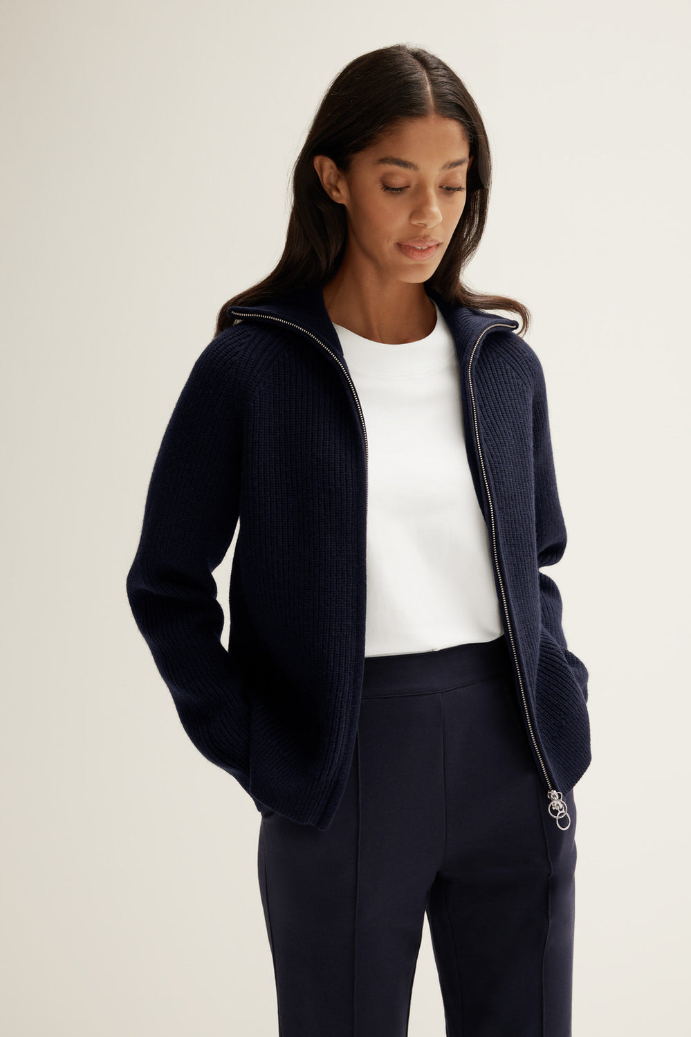 Zip Through Cardigan