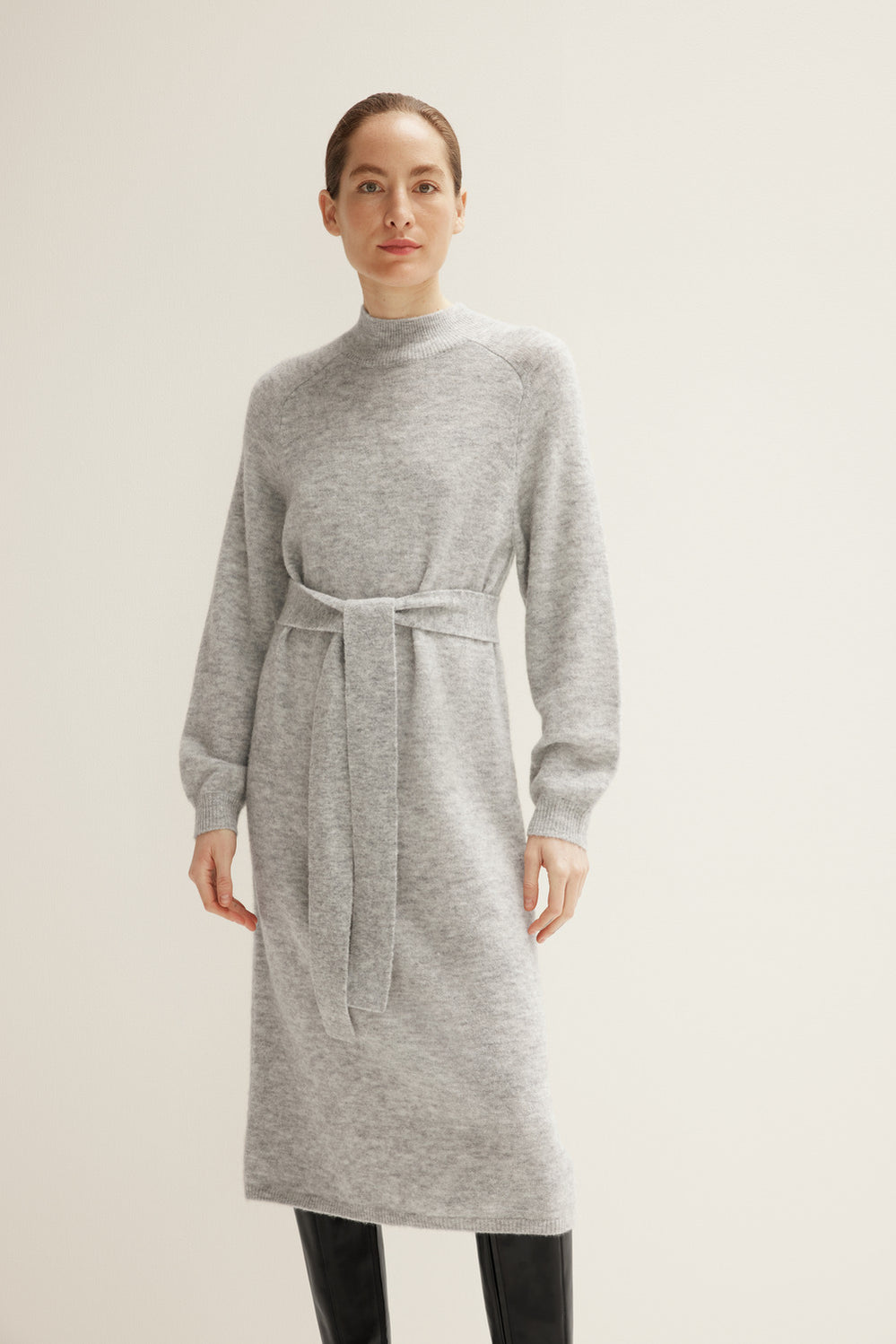 Mock Neck Knit Dress