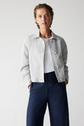Cotton Linen Cropped Jacket