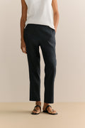 Stretch Linen Blend Pull On Pant
