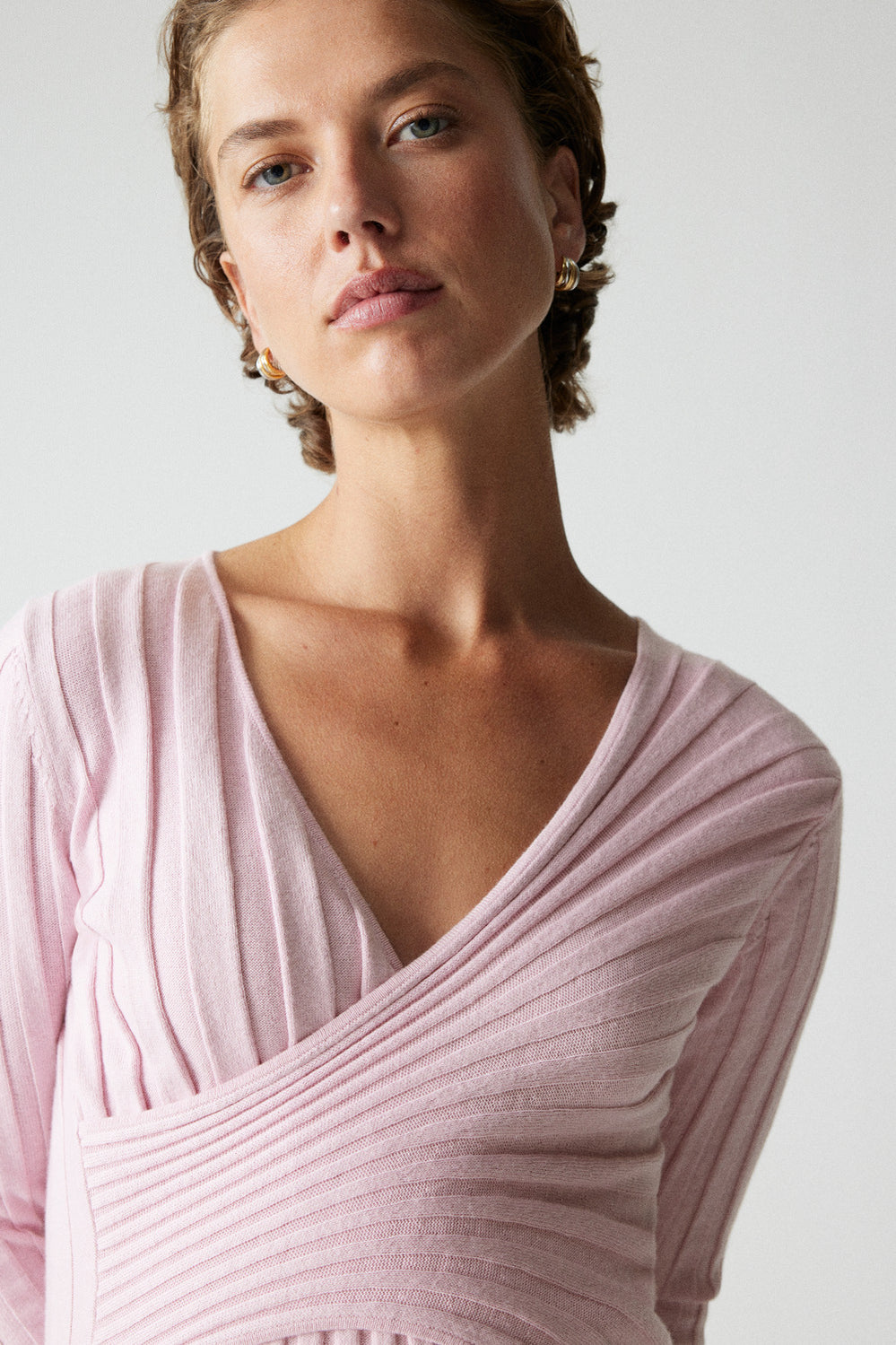 Sunray Wrap Knit Top