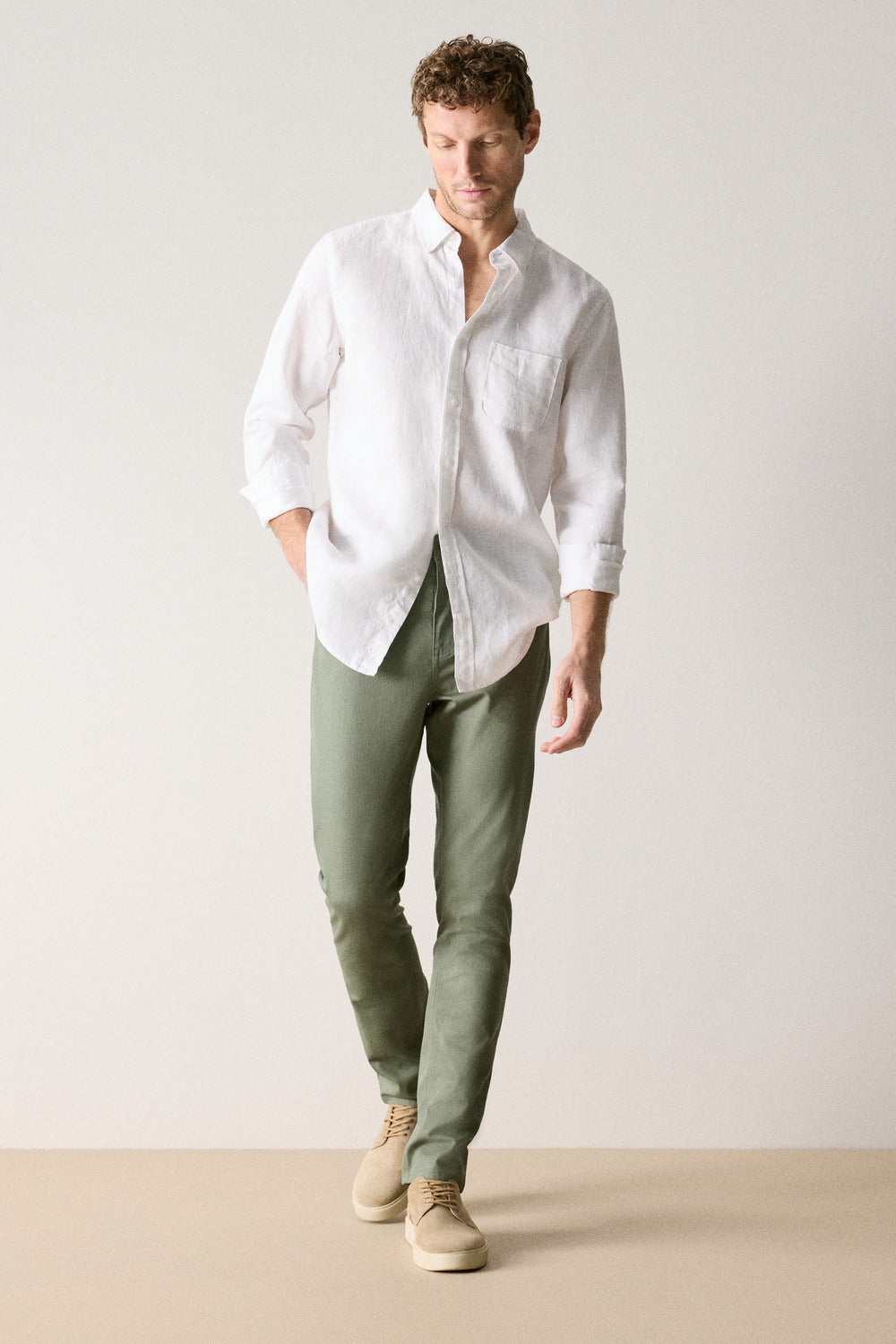 Regular Fit Five Pocket Travel Pant