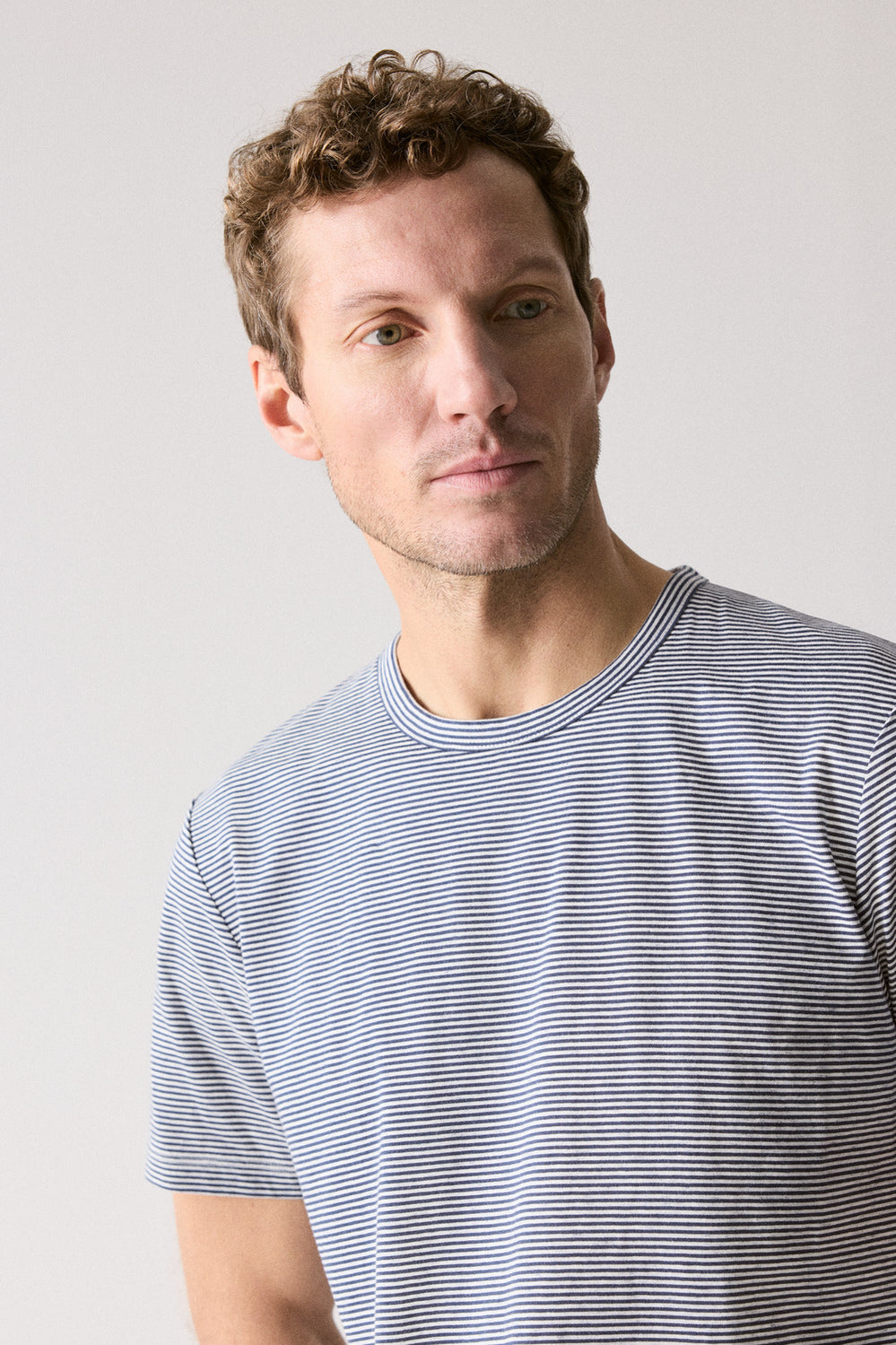 Cotton Marle Stripe T-Shirt