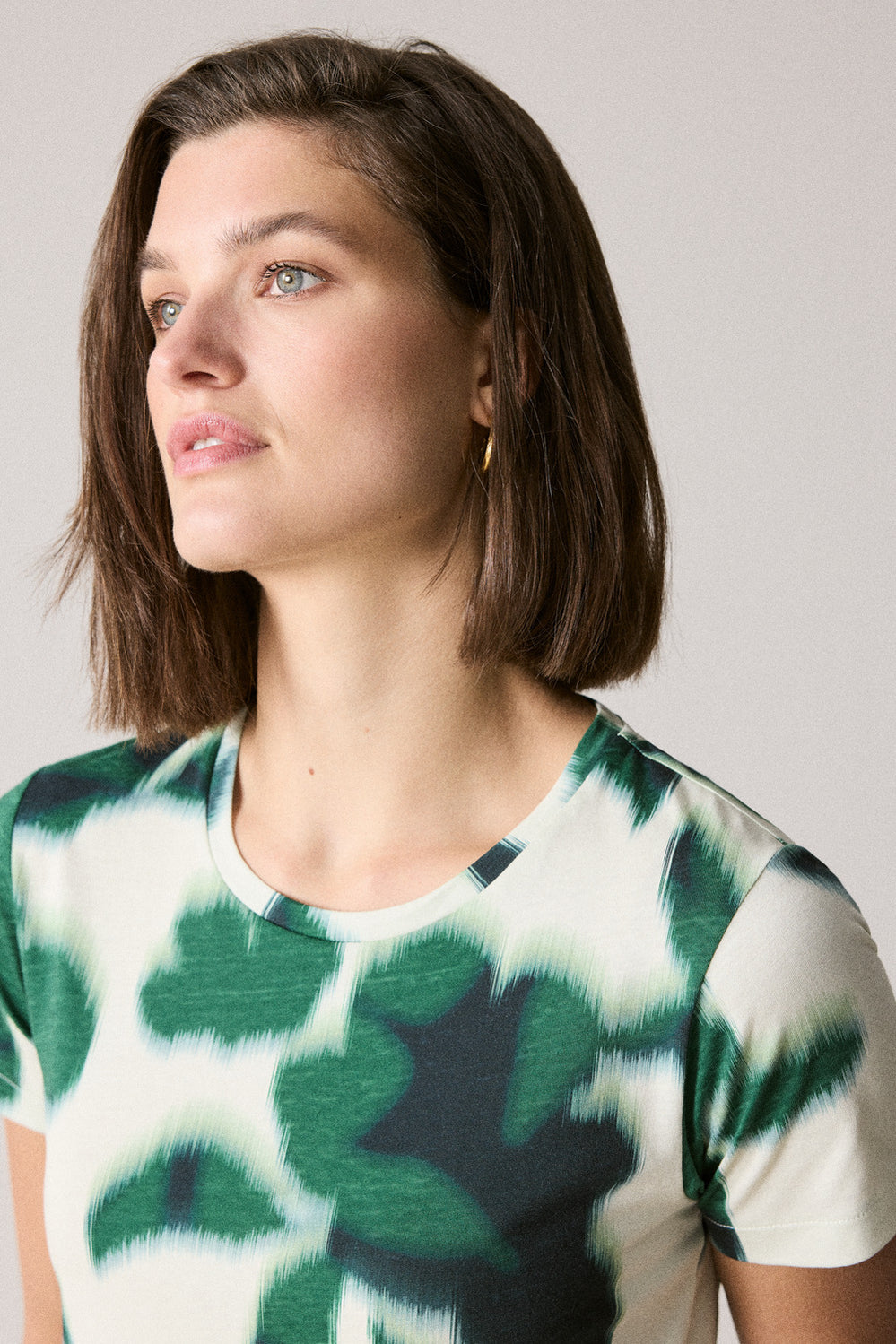 Pima Cotton Floral T-Shirt
