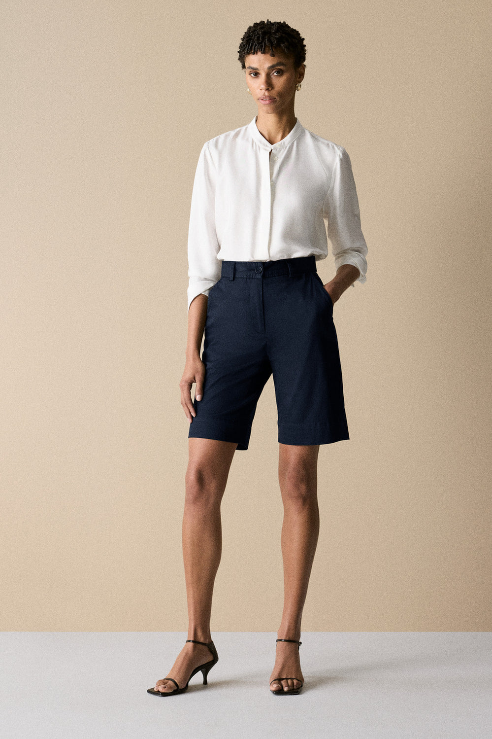 Stretch Cotton Twill Walker Short