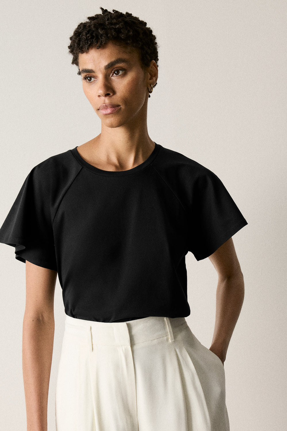 Cotton Interlock Raglan T-Shirt