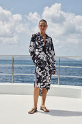 Relaxed Floral Shirt Dress