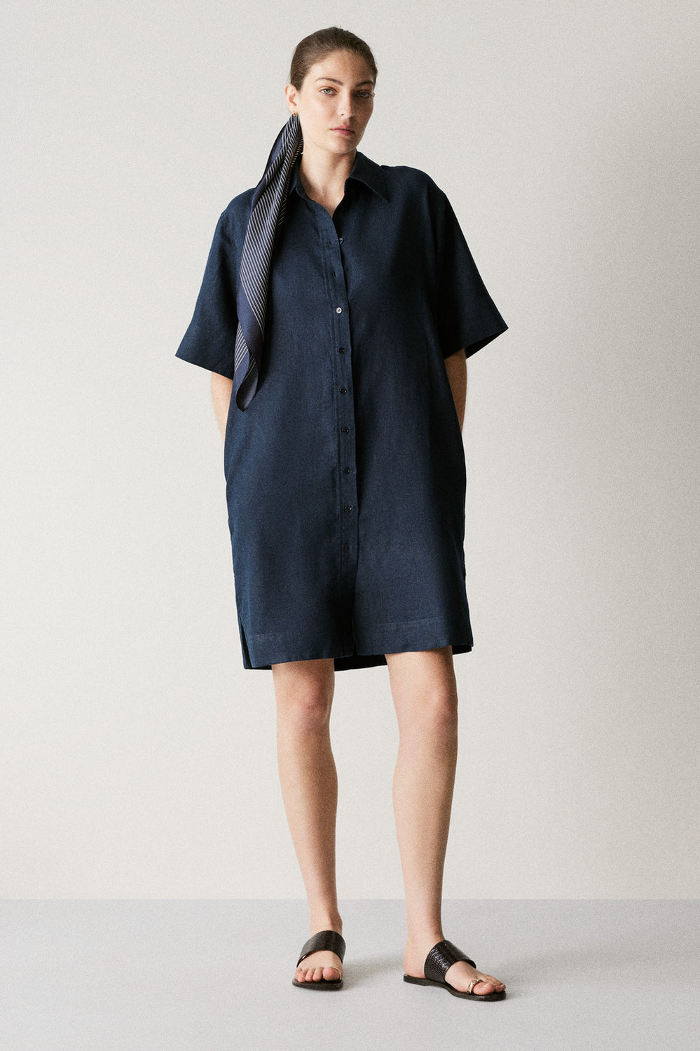 Linen Shift Dress