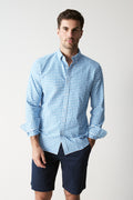 Tailored Fit Cotton Oxford Gingham Shirt