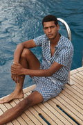 Regular Fit Etched Print Short Sleeve Shirt
