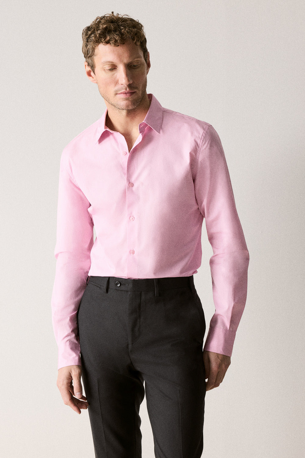 Tailored Fit Poplin Smart Shirt