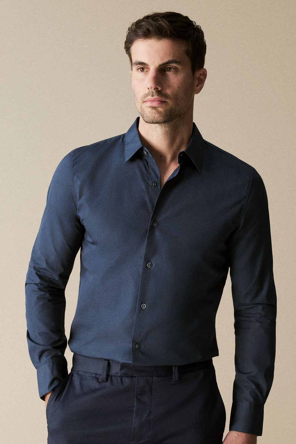 Tailored Fit Poplin Smart Shirt