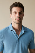Cotton Herringbone Jacquard Polo