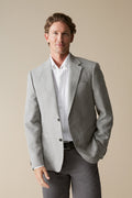Regular Fit Italian Yarn Textured Blazer
