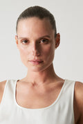Satin Scoop Neck Tank