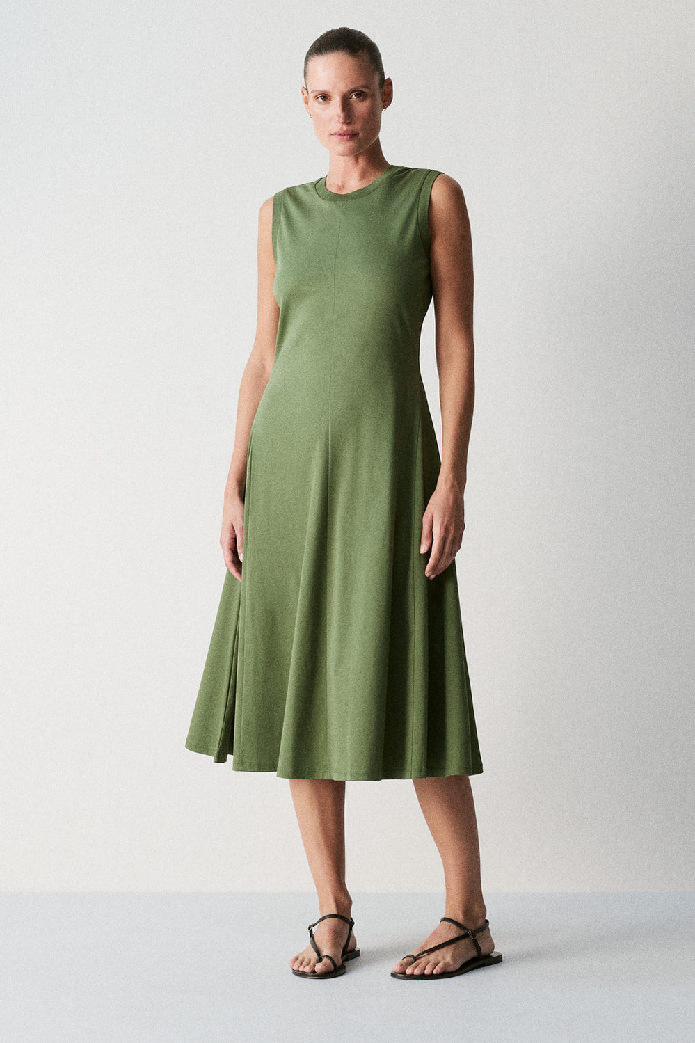 Cotton Interlock Tank Dress