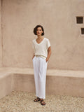 Linen Pleat Front Pant