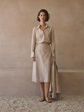 Cotton Twill Patch Pocket Skirt