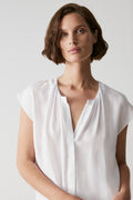 Modal Twill Gather Detail Blouse