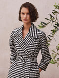 Yarn Dyed Check Trench Coat