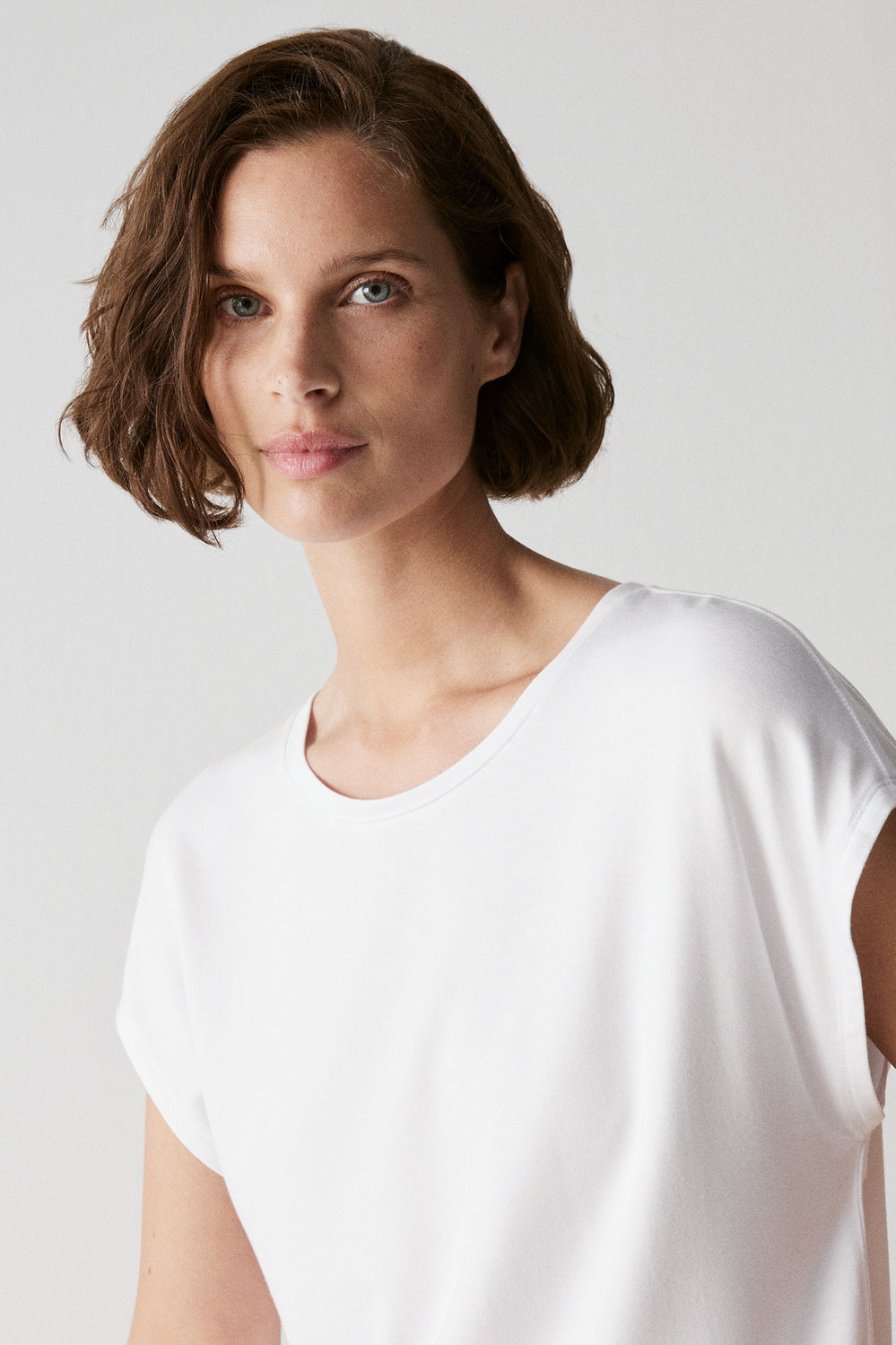 Terry Jersey Cap Sleeve T-Shirt